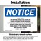 Signmission Roof Deck No Person Under The Age Of 18, 14 in W x Rectangle, Vinyl Decal OS-2PACK-NS-D-1014-L-18123 - alternate 2